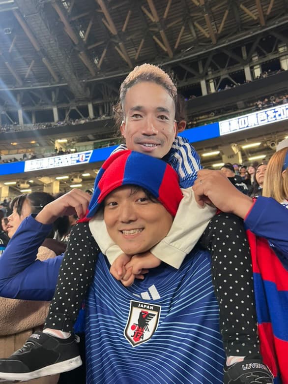 スタジアムでの応援